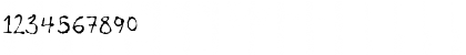 Download Poilet Taper Regular Font Numeric Preview