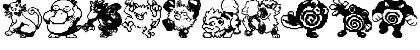 Download Pokemon pixels 1 Regular Font Numeric Preview