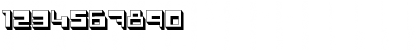 Download Polygon Power Regular Font Numeric Preview