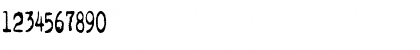 Download pookie stretch Regular Font Numeric Preview