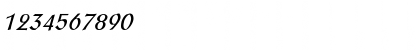 Download PostAntiqua-Roman Italic Italic Font Numeric Preview