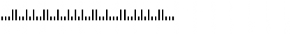 Download PostnetBars Regular Font Numeric Preview