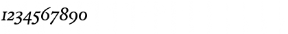 Download PoynterText-ItalicThree Regular Font Numeric Preview