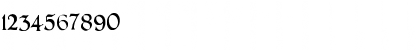 Download PR Celtic Narrow Normal Font Numeric Preview