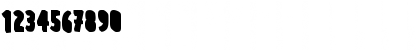 Download PraterBlockOne-Back Regular Font Numeric Preview