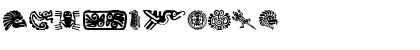 Download Pre-Columbian Ornaments Regular Font Numeric Preview