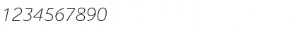 Download PreciousSansLightItalic Regular Font Numeric Preview