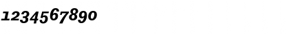 Download Preface BoldItalic Font Numeric Preview