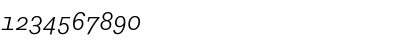 Download PrefaceBook Italic Font Numeric Preview