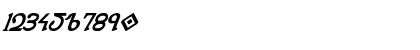 Download Presley Press ExtraBold Ital ExtraBold Ital Font Numeric Preview
