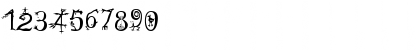 Download PriskaSerif-LittleCreatures Regular Font Numeric Preview