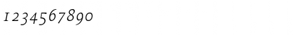 Download Proforma LightItalic Font Numeric Preview