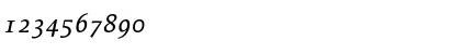 Download Proforma MediumItalic Font Numeric Preview