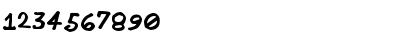 Download Puberty Strike Regular Font Numeric Preview