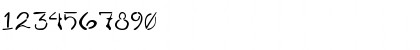 Download Puddle Oozing Font Numeric Preview