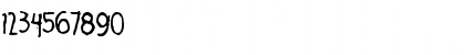 Download Puoli-ihminen Regular Font Numeric Preview