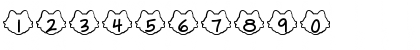 Download Pussycats Regular Font Numeric Preview