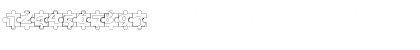 Download Puzzle Pieces Outlined Regular Font Numeric Preview