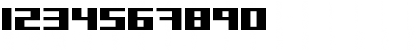 Download PXLSB UltraBold Font Numeric Preview