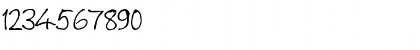 Download HandFont$- Regula Font Numeric Preview