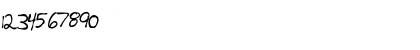 Download HandFont$- Regula Font Numeric Preview