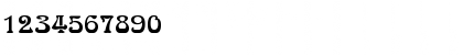 Download QTArnieB Regular Font Numeric Preview