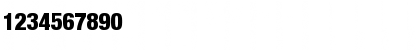 Download QTHelvetCnd-Black Regular Font Numeric Preview
