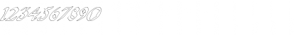 Download QuaelGothicHollowItalics Regular Font Numeric Preview