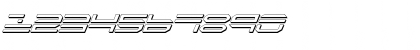 Download QuickStrike Shadow Italic Shadow Italic Font Numeric Preview