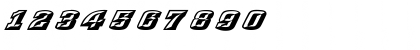 Download RaceCarChisDNA Regular Font Numeric Preview