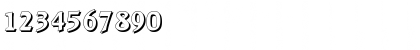 Download RaleighShadow Bold Font Numeric Preview