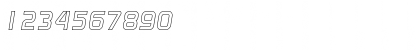 Download RandyBeckerOutline BoldItalic Font Numeric Preview