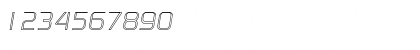 Download RandyBeckerOutline Italic Font Numeric Preview