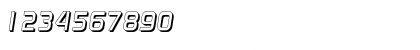 Download RandyBeckerShadow BoldItalic Font Numeric Preview