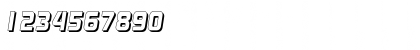 Download RandyBeckerShadow-ExtraBold Italic Font Numeric Preview