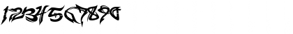 Download RaseOne Original Font Numeric Preview