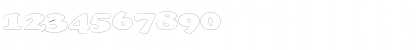 Download CopperfieldOutlineExtended Regular Font Numeric Preview