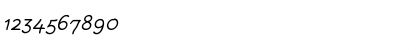 Download Rattlescript-LightObliCaps Regular Font Numeric Preview