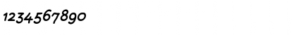 Download Rattlescript-MediumOblique Regular Font Numeric Preview