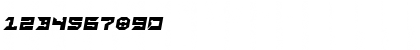 Download RayzorSharp Italic Regular Font Numeric Preview