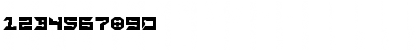 Download RayzorSharp Regular Font Numeric Preview