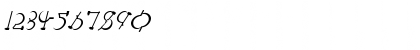 Download RedLetter italic Italic Font Numeric Preview