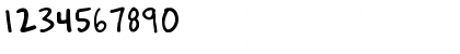 Download boREVEREND JOSH HRegularYep Font Numeric Preview