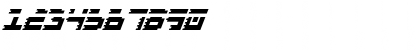 Download Roid Rage Italic Italic Font Numeric Preview