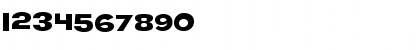 Download Roller World BTN Wide Regular Font Numeric Preview