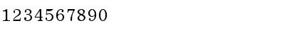 Download RomanFixedWidth Regular Font Numeric Preview