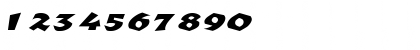 Download RomulusExtended Italic Font Numeric Preview