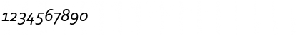 Download Corbel Italic Font Numeric Preview