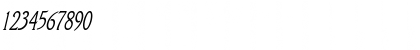 Download Rory Thin Italic Font Numeric Preview