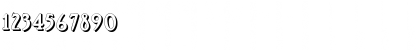 Download Rossano Shadow Regular Font Numeric Preview